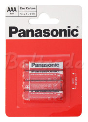OUTLET 4 x bateria cynkowo-węglowa Panasonic R03 AAA (blister)