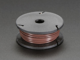 Adafruit Solid-Core Wire Spool - 25ft - 22AWG - Brown