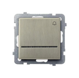 SONATA Przycisk /dzwonek/ z podświetleniem nowe srebro ŁP-6RMS/m/44