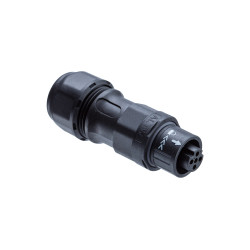 Złącze okrągłe 2-pinowe Miniature Kabel Gniazdo Amphenol Industrial Żeńskie IP68 X-LOK