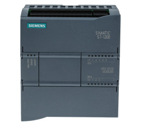 Sterownik programowalny PLC Siemens SIMATIC S7-1200 6 (cyfrowe, 2 przełączniki jako analogowe) 4 (wyjście cyfrowe,