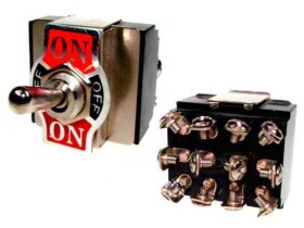 TS403M3-KN; przełącznik dźwigniowy ON-OFF-ON tristabilny; KN3(B)-403A