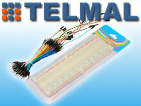 Płytka prototypowa stykowa 830pol + przewody 75szt