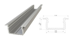 Profil Wpuszczany Srebrny, Długość 2020Mm