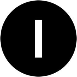 Button plate, round, I, for pushbutton, 218166