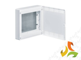 Rozdzielnica natynkowa 24 modułowa 2x12M drzwi wentylowane płyta montażowa Golf VDI VS218PZF HAGER