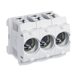 Hager LD046 Fuse Socket 63A 400V 3-Pin DIN Rail Plastic Cover D02 Base