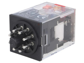 Przekaźnik: elektromagnetyczny DPDT Ucewki: 230VAC 10A/250VAC MKS2PIN AC230