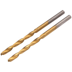 Draper 08862 HSS Titanium Nitride Coated Drill Bit, 3.0mm x 61mm (Pack of 2)