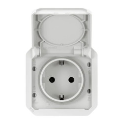 NOWE PLEXO 55 Gniazdo Schuko 2P+Z zaciski auto mechanizm 16A - 250V AC białe 069640L