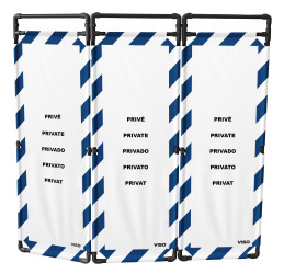 Bariera ochronna Bariera składana Niebieski, biały