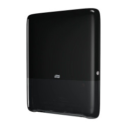 Dozownik rączników papierowych szerokość: 367mm wysokość: 491mm Czarny Dozownik do złożonych ręczników Plastik PeakServe