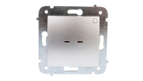 Carla Przycisk Dzwonek Z Podświetleniem Srebrny 1727-16