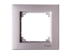 Merten M-Plan Ramka pojedyncza aluminium MTN486160