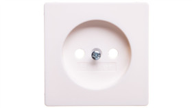 Q.1/Q.3/Q.7 Płytka Czołowa Gniazda B/U Śnieżnobiały Aksamit 3967036089