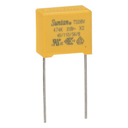 Suntan TS08V0A9474KBB0E0R 0.47uF &#xB1;10% 310VAC X2 Mini Polyprop Film Capacitor