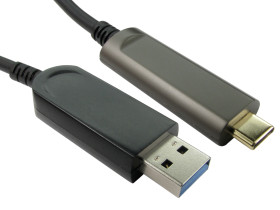 Kabel USB Złącze A USB A Złącze B USB C dł. 10m Przewód USB USB 3.1 kolor: Czarny