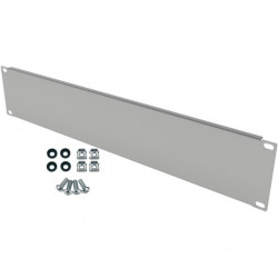 Panel maskujący do szafy RACK 19" 2U szary
