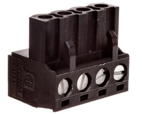 Wtyk śrubowy do płytek drukowanych 4P czarny MSTBT 2,5/ 4-ST BK 1893313 /100szt./