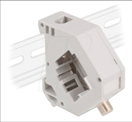 87160 Keystone F female &gt; female, with DIN rail adapter