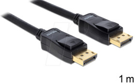 82423 DisplayPort cable, DisplayPort 1.2 connector, 1 m, black