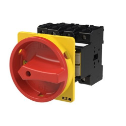 Rozłącznik główny, 3 bieg.+N, 80A, montaż rozłączny, pokrętło czerwono-żółte z blokadą na kłódkę P3-80/V/SVB/N EP-400966