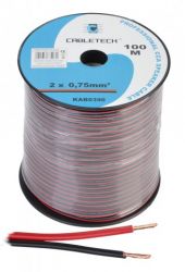 PRZEWOD 2*0.75MM CCA CZA/CZER.