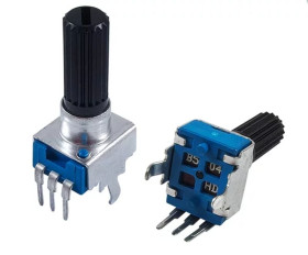 POTENCJOMETR OBROTOWY 500K LINIOWY R9011-B500K (5 SZTUK) (POT9011-500K)
