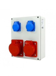 Rozdzielnica siłowa n/t 1x16A 5P 1x32A 5P 2x230V 248x199x95 mm NBOX24.1