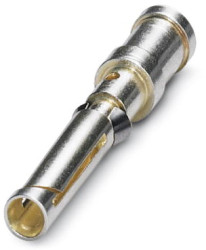 Receptacle, 2.5 mm², AWG 14, crimp connection, silver-plated, 1663446