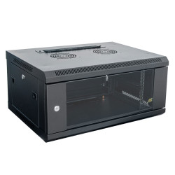 Szafa wisząca 19" 4U 600x450mm czarna - złożona