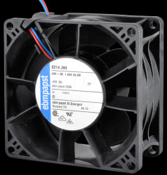 969 2910 197 Axial fan, 24V DC, 80 x 80 x 38 mm, rpm: 14000