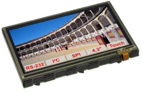 TFT display, 4.3&quot;/10.9 cm, 480 x 272, EA EDIPTFT43-A