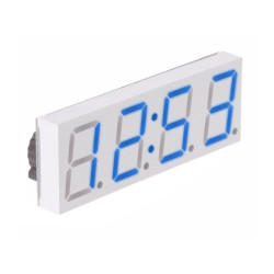 ZEGAR BIURKOWY LED 5V NIEBIESKI