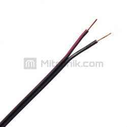 PRZEWÓD SMYp 2x0,22mm CZARNY/CZERWONY