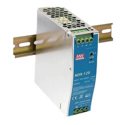 Zasilacz impulsowy AC/DC na szyne DIN 120W 90-264VAC Uwyj 12VDC 10A NDR-120-12,1-215XJB