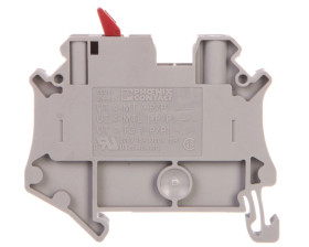 Złączka przelotowa 2-przewodowa z odłącznikiem nożowym 4mm2 szara UT 4-MTL-P/P KNIFE-RD 3046154 /50szt./