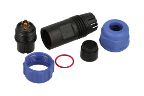 Wtyk; SP1310/P4II-N; 4 tory; lutowany; 0,75mm2; 5-8mm; SP13; na przewód; IP68; 5A; 200V; Weipu; RoHS