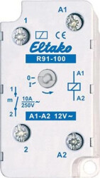 1-biegunowy elektromechaniczny przekaźnik przełączający, 1 NO 10A - R91-100-12V