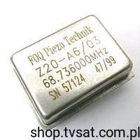 68.736000MHz 68.736 MHz Quartz Generator THT FOQ