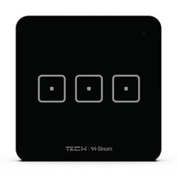 SINUM WS-03 Włącznik trójpolowy kolor czarny