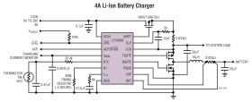 4A, High Efficiency, Standalone Li-Ion Battery Charger