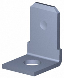 Konektor płaski Męski 6.35 x 0.81mm Izolacja: Nieizolowane