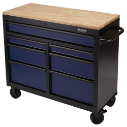 BUNKER&#xAE; 08222 Workbench 7 Drawer Roller Tool Cabinet 41&quot; Blue