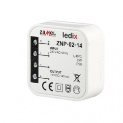 Zasilacz LED dopuszkowy 14 V DC / 2 W ZNP-02-14