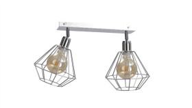 Spot Loftowy 2Xe27 Foskal Silver