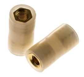 Kołek dystansowy gwint M4 x M4 długość 16mm Nylon 66 Żeński/żeński Okrągły RS PRO