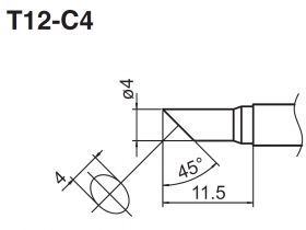 T12-C4 grot ścięty