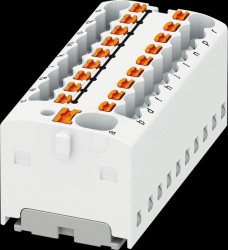 1047425 PTFIX distribution block, 4/18 x 1.5, white