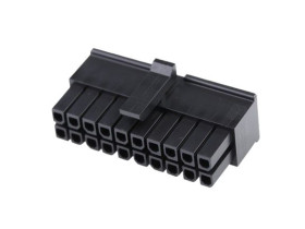 Obudowa złącza zagniatanego 20-pinowe 2-rzędowe raster: 3mm Molex Żeński Montaż na kablu Micro-Fit Zaciski zagniatane